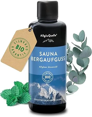 Schnäppchen, Deals Und Rabattcodes Des Tages - Allgäuquelle Saunaaufguss Mit 100% Bio-Öle Atemwohl Eukalyptus Minze Salbei Cajeput