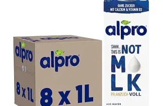 Alpro This is Not Milk 35 Prozent – Vegan und milchfrei – Von Natur aus laktosefrei Haltbar (8x1L) ab 14,32 € inkl. Prime-Versand (statt 23,12 €)