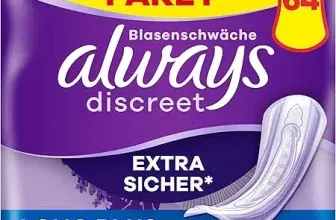 Always Discreet Inkontinenz-Einlagen Long Plus Monatspaket 2x64 Einlagen (2x8 Packungen x 8 Stück) ab 22,98 € inkl. Prime-Versand