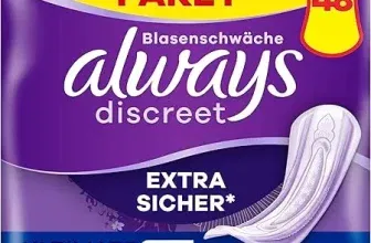 Always Discreet Inkontinenz-Einlagen Ultimate Tag Monatspaket 2x 48 Einlagen (2x 4 x 12 Stück) ab 18,59 € inkl. Prime-Versand
