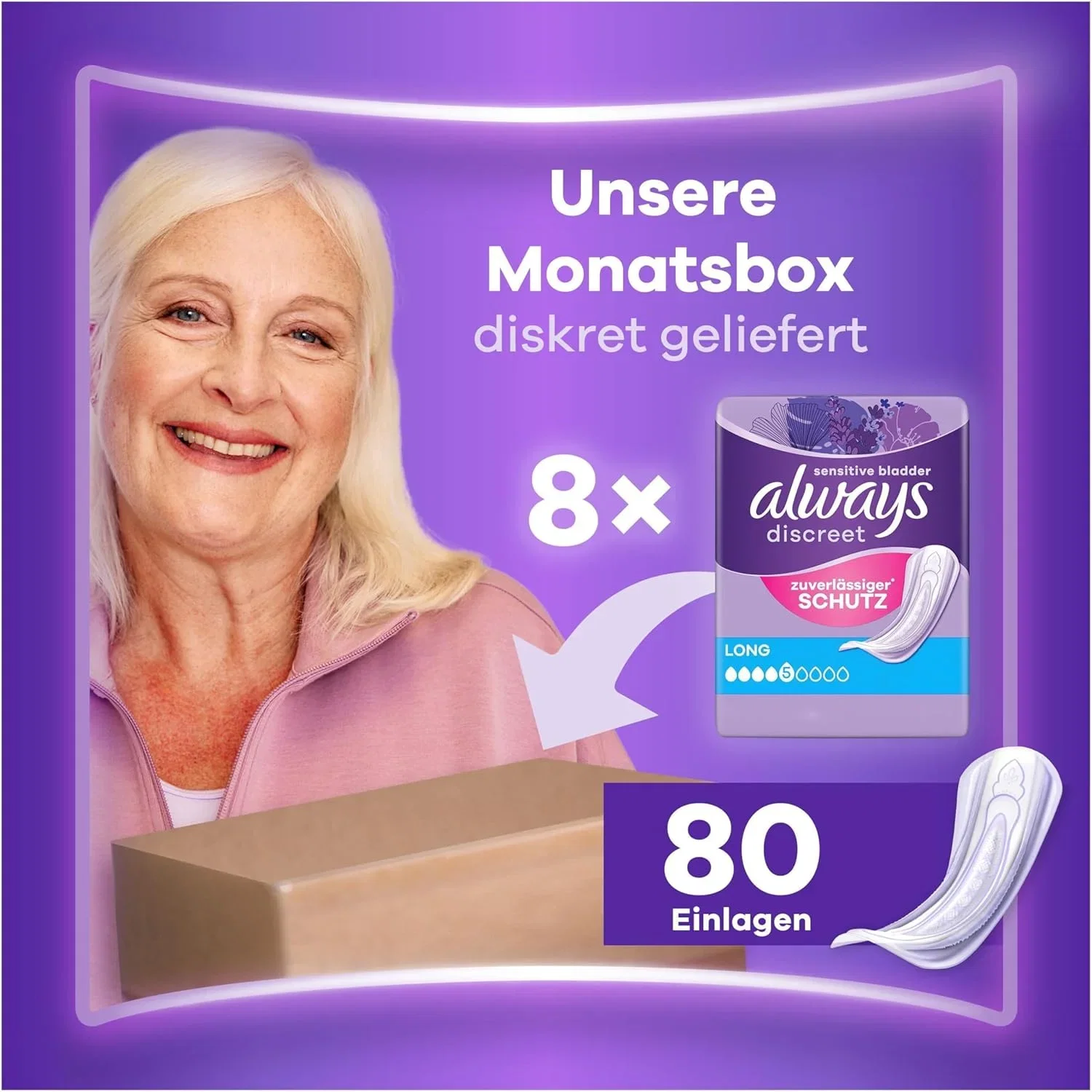 Always Discreet Inkontinenzeinlagen Long Frau