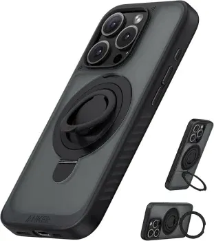 Anker MagGo Magnetische Hülle Weiche 360° Silikonring Halterung für iPhone 15 Pro (Gr. iPhone 15 Pro bis iPhone 16 Pro Max) für 5,99 € inkl. Prime-Versand (statt 23,99 €)