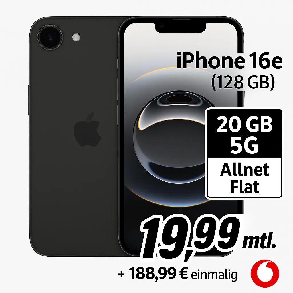 Schnäppchen, Deals Und Rabattcodes Des Tages: Apple Iphone 12E 128 Gb Mit Freenet Vodafone Allnet-Flat 20 Gb 5G
