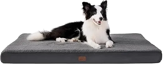 Schnäppchen, Deals Und Rabattcodes Des Tages - Orthopädisches Hundebett Für Große Hunde In Dunkelgrau