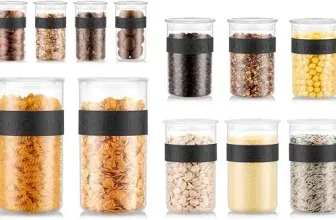 BODUM PRESSO Vorratsgläser Kunststoff Schwarz (4 x 0.25 l 3 x 0.6 l 3 x 1 l 2 x 2 l) für 29,95 € inkl. Prime-Versand (statt 63,78 €)