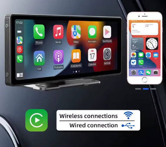 Schnäppchen, Deals Und Rabattcodes Des Tages - Tragbarer Drahtloser Carplay-Bildschirm Mit Hd Rückfahrkamera