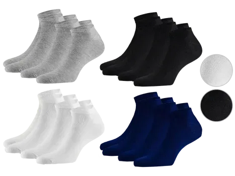 Bamboo Elements Bambus-Sneakersocken 12 Paar (3 Farben, Gr. 35-38 bis 43-46) für 25,90 € inkl. Versand