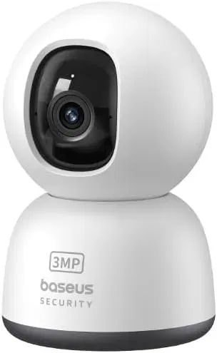 Baseus Security P1 Lite Pan Tilt Ueberwachungskamera Innen 2K Hd Klarheit Zwei Wege Audio Nachtsicht Bis Zu 256 Gb Speicher Kamera Ueberwachung Fuer Babyhaustier Kompatibel Mit Alexagoogle Home