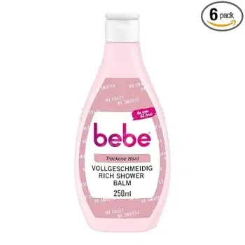 Bebe Duschgel Rich Shower Balm (mit Sheabutter und Mandelöl für trockene Haut 6 x 250 ml) ab 5,96 € inkl. Prime-Versand (statt 7,50 €)