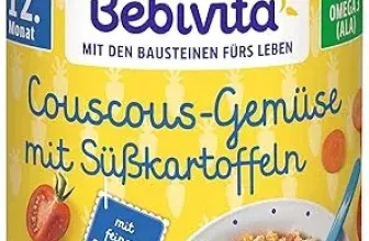 Bebivita Bio Couscous Gemüse mit Süßkartoffeln ab 12. Monat 6er Pack (6x250g) ab 4,08 € inkl. Prime-Versand