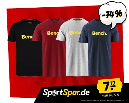 Bench Cornwall Herren T-Shirt Workwear Bnch (4 Farben, Gr. M bis 2XL) für 12,72 € inkl. Versand