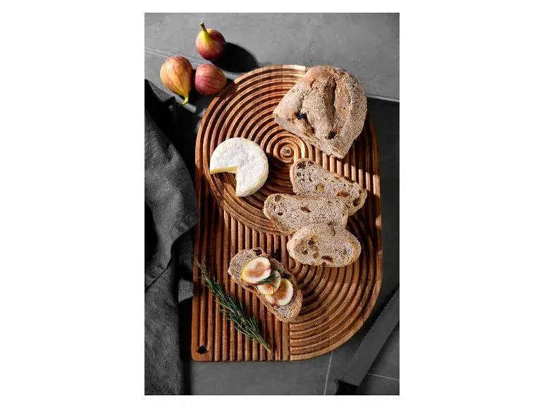Schnäppchen, Deals Und Rabattcodes Des Tages: Bergner Akazien Schneidebrett Mit Musterschnitzung