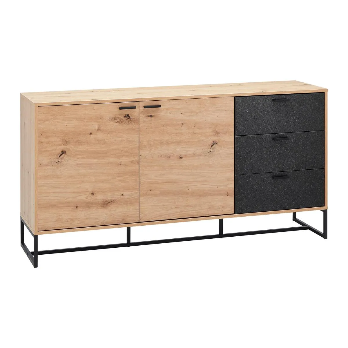 Schnäppchen, Deals Und Rabattcodes Des Tages - Bessagi Home Sideboard Fosca Eichefarbenschwarz Mdf