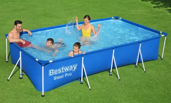 Bestway Frame-Pool „Family Splash“ in Blau (400 x 211 x 81 cm) für 94,98 € inkl. Versand (statt 130,00 €)