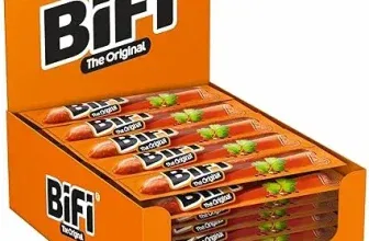 BiFi Original Salami Sticks – 40er Pack (40 x 20g) – Wurst Snack To Go – Luftgetrocknet Fleisch & Wurstwaren Paket – Salami mit Pfeffer Koriander und Knoblauch – Ideale Knabberbox – Wurstpaket (40x20g) ab 16,19 € inkl. Prime-Versand (statt 19,05 €)