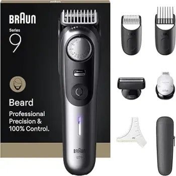 Braun Barttrimmer Series 9 mit 7 Barber Tools Wasserdicht BT9520 Chrom für 88,50 € inkl. Versand (statt 99,99 €)