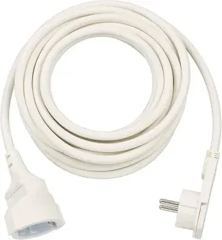 Brennenstuhl Qualitäts-Kunststoff-Verlängerungskabel mit Flachstecker (Verlängerungskabel flach für innen mit 5m Kabel) Weiß 5m für 6,29 € inkl. Prime-Versand (statt 8,59 €)