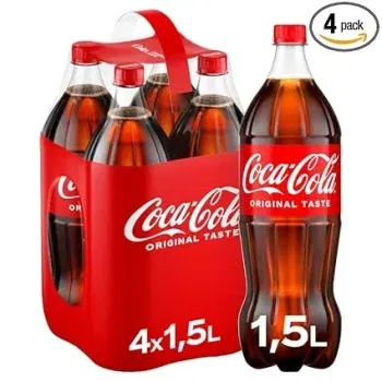 Coca-Cola Classic prickelndes Erfrischungsgetränk mit unverwechselbarem Coke-Geschmack (4 x 1500 ml) ab 4,67 € inkl. Prime-Versand zzgl. Pfand (statt 7,56 €)