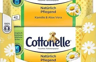 Cottonelle Feuchtes Toilettenpapier Natürlich Pflegend (Kamille & Aloe Vera Biologisch Abbaubar - 12 x 42 Feuchttücher) ab 12,85 € inkl. Prime-Versand (statt 23,00 €)