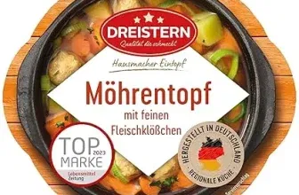DREISTERN Möhreneintopf mit feinen Fleischklöchen ab 1,87 € inkl. Prime-Versand (statt 3,29 €)