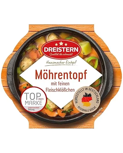 Schnäppchen, Deals Und Rabattcodes Des Tages - Dreistern Möhreneintopf Mit Feinen Fleischklößchen