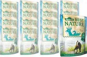 Dehner Best Nature Katzenfutter Wild, Ente & Nudeln (Nassfutter 16 x 85 g Beutel (1.36 kg)) ab 14,13 € inkl. Prime-Versand (statt 22,24 €)