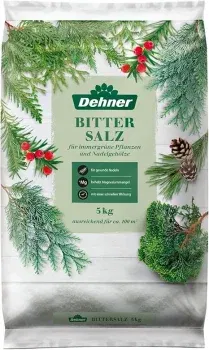 Dehner Bittersalz hochwertiger Spezialdünger Dünger (für Thujen Nadelgehölz 5 kg für ca. 100 qm) für 6,99 € inkl. Prime-Versand (statt 13,00 €)