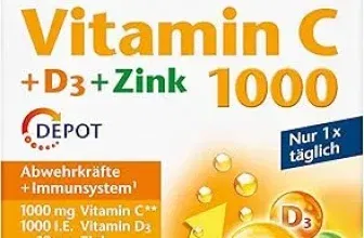 Doppelherz Vitamin C 1000 + D3 + Zink (100 DEPOT-Tabletten) ab 9,85 € inkl. Prime-Versand (statt 13,95 €)