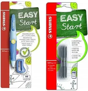 Ergonomischer Druck-Bleistift für Linkshänder – STABILO EASYergo + Minen zum Nachfüllen 6er Pack für 8,89 € inkl. Prime-Versand (statt 14,98 €)