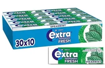 Extra Professional Fresh Spearmint (Zuckerfreier Kaugummi Multipack 30x10 Dragees) ab 18,19 € inkl. Prime-Versand (statt 28,50 €)