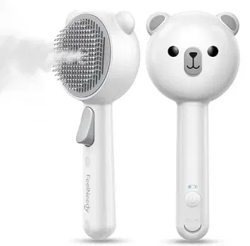 FEELNEEDY Katzenbürste mit Dampf mit Auslöseknopf für 12,75 € inkl. Prime-Versand