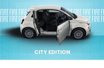 Fiat 500e 3+1 CITY EDITION mit 95 PS für 121,09 € / Monat + 1.090,00 € einmalig – LF 0,33 (Privatkunden)