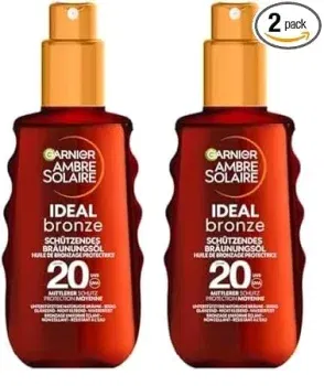 Garnier Sonnenöl mit LSF20 Ambre Solaire Ideal Bronze 2 x 150 ml für 14,38 € inkl. Prime-Versand (statt 17,90 €)