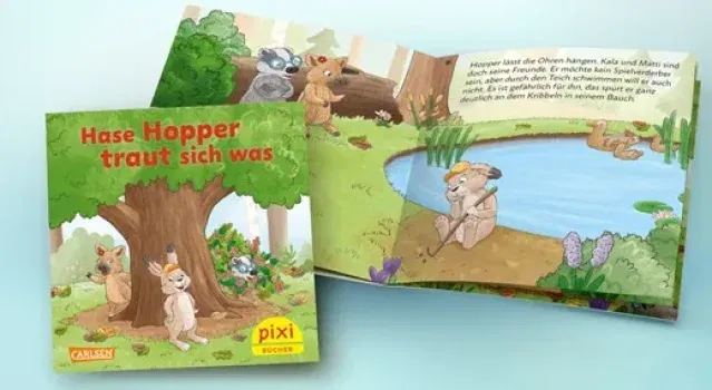 Gratis-Pixi-Buch: Hase Hopper traut sich was – Jetzt kostenlos für Kitas & Vereine sichern!