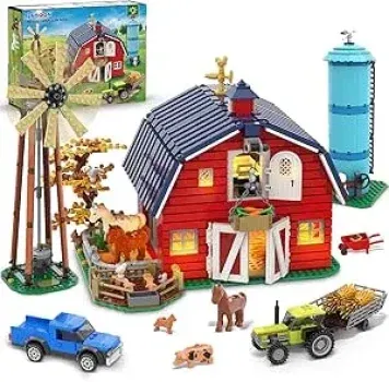 Insoon HG1025 Bauernhof Klemmbaustein-Set (1405 Teile) für 35,59 € inkl. Versand