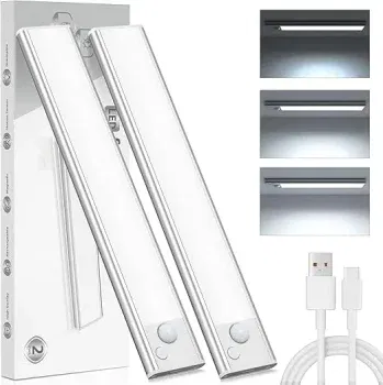 JEKEMORY LED Unterbauleuchte mit Bewegungsmelder 2er Pack für 9,95 € inkl. Prime-Versand