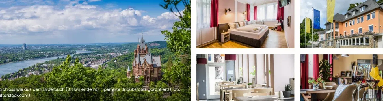 Siebengebirge & Drachenfels: 5 Nächte im JUFA Hotel Königswinter bei Bonn inkl. Frühstück ab 437 € für 2 Personen (Juni – August)