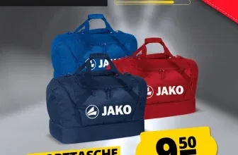 Jako Sporttasche mit Bodenfach (4 Farben) für 14,45 € inkl. Versand