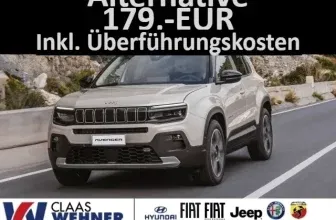 Jeep Avenger Altitude mit 101 PS für 119,00 € / Monat + 1.290,00 € einmalig – LF 0,42 (Privat- und Gewerbekunden)