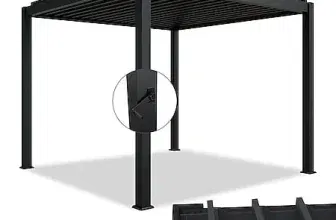 Juskys Lamellendach Tahiti (3x3m,anthrazit,Stahl) für 899,99 € inkl. Versand