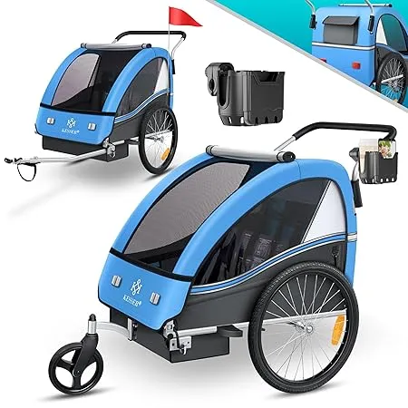 Schnäppchen, Deals Und Rabattcodes Des Tages - Kesser® Kinderfahrradanhänger Sport Rx 2In1 Jogger Buggy