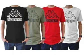 Kappa Herren Baumwoll-Shirt mit großem Logo in 4 Farben, Gr. S bis XXL für 30,00 € inkl. Versand