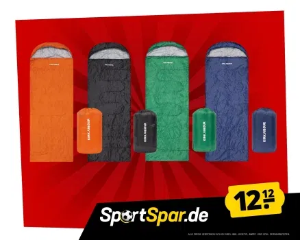 Kirkjubøur Søvn Outdoor Schlafsack (4 Farben, 220 x 75 cm) für 17,07 € inkl. Versand