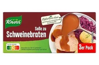 Knorr Soße zu Schweinebraten (15x 3er Pack à 78 g) ab 16,79 € inkl. Prime-Versand