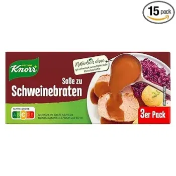 Knorr Soße zu Schweinebraten (15x 3er Pack à 78 g) ab 16,79 € inkl. Prime-Versand