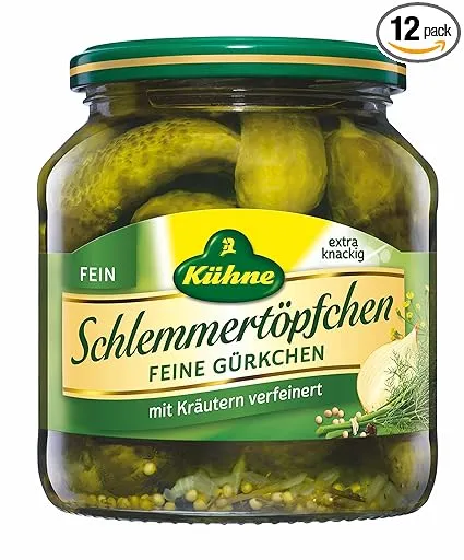 Schnäppchen, Deals Und Rabattcodes Des Tages - Kühne Schlemmertöpfchen Feine Gurkchen 12Er Pack 12 X 580 Ml