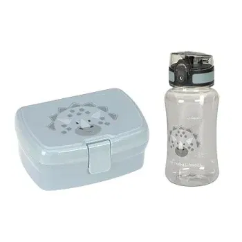 LÄSSIG Brotdose & Trinkflasche Set - Lunch Set mit Lunchbox und Trinkflasche (460 ml About Friends Dino Grün) für 9,58 € inkl. Prime-Versand (statt 17,70 €)