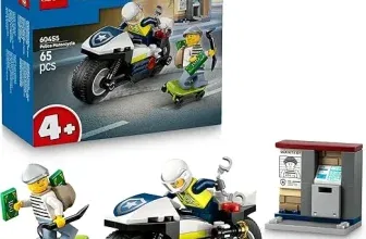 LEGO City Verfolgungsjagd mit dem Polizeimotorrad (60455) für 6,39 € inkl. Prime-Versand