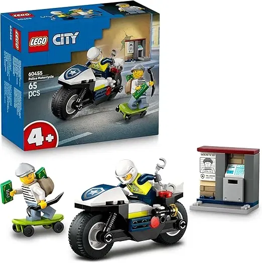 Schnäppchen, Deals Und Rabattcodes Des Tages: Lego City Verfolgungsjagd Mit Dem Polizeimotorrad 60455