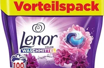 LENOR PODS Waschkapseln Colorwaschmittel 100 Waschladungen Blütentraum ab 20,64 € inkl. Prime-Versand